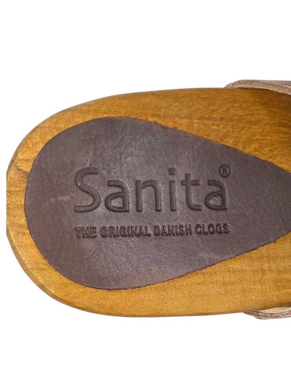 Sanita Magda Plateau Wooden Heel Sandals NIB Beige Leather EU 39 US 8.5 - Picture 9 of 9